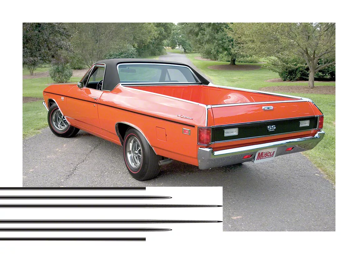 Ecklers El Camino, Black Body Stripe, Super Sport 1969 Ecklers El Camino, Black Body Stripe, Super Sport 1969