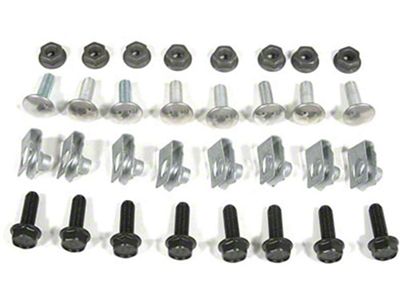 Bumper Bolt Kit, Rear, W/o Impact Strip, 78-87