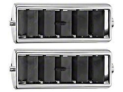 Center Air Outlets; Black and Chrome (69-72 El Camino)
