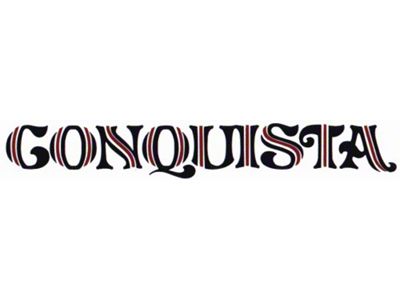 Conquista Tailgate Decal; Creme/Dark Briar (78-87 El Camino)