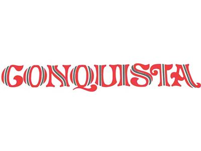 El Camino Conquista Tailgate Decal, Red & Charcoal, 1983-1984