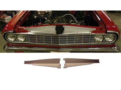 El Camino Core Support Filler Panel, Anodized Aluminum, 1964