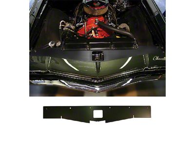 El Camino Core Support Filler Panel, Black Anodized, 1968-1969