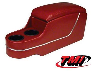 TMI El Camino Custom Deluxe Floor Console, With Drink Holders, One Color With Chrome Trim, 1966