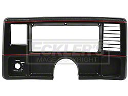 El Camino Dash Face Plate, Super Sport, Black With Red Stripe, 1986-1987