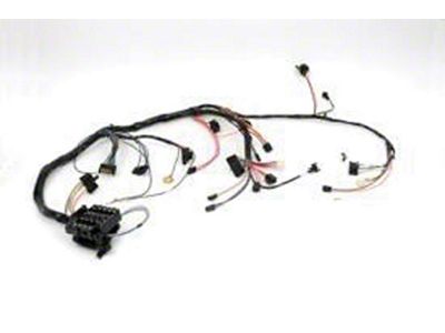 El Camino Dash Harness, Round Openings With Warning Lights & Seat Belt Warning, 1972