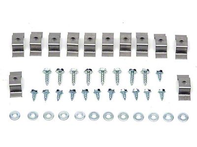 Dash Strip, Glove Box & Speedometer Bezel Clip Set (1967 El Camino)