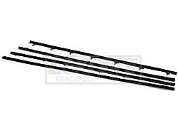 El Camino Door Window Felt Set, Inners & Outers Standard, 1966-1967