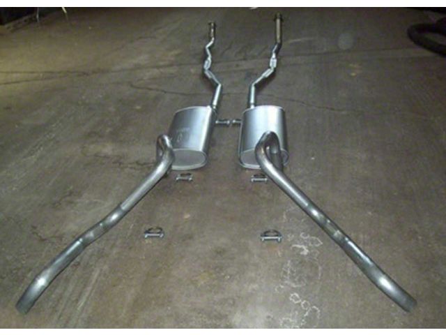 Dual Exhaust System, Small Block, 66-67
