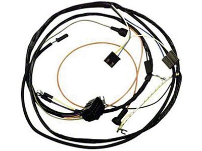 El Camino Engine Harness, 307-350 c.i. V8, With Factory Gauges And With TH400 Transmission, 1972