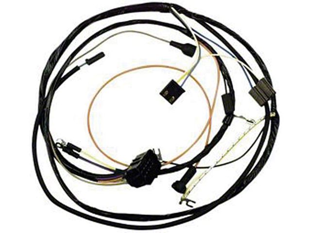 El Camino Engine Harness, 6 Cylinder, With Warning Lights And Idle Stop Solenoid, 1968-1969