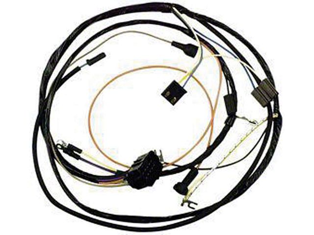 El Camino Engine Harness, V8, With Manual Transmission And Warning Lights, 1974-1975