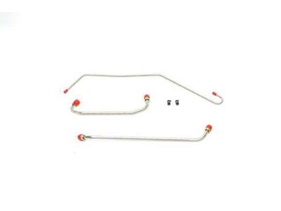 El Camino Engine Line, Fuel Pump To Carburetor, 350 c.i. With Four Barrel, Stainless Steel, 1970