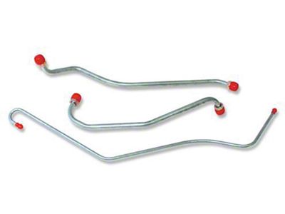 El Camino Engine Line, Fuel Pump To Carburetor, 396 c.i. With Four Barrel With Return Line, Stainless Steel, 1969