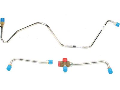 El Camino Engine Line, Pump To Carburetor, 348 c.i. Tri-Power, Stainless Steel, 1959-1960