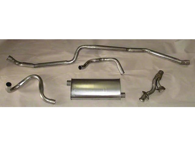 El Camino Exhaust, Single, V8, Stainless Steel, 1964-1967