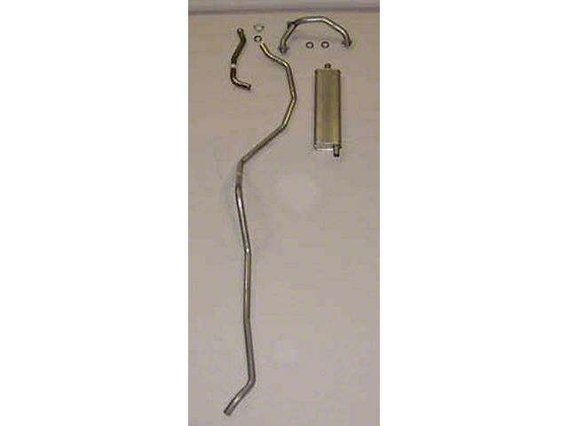 El Camino Exhaust Systems, Complete, 283 8 Cyl Single Exhaust - Includes Intermediate E, 1959-1960