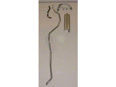 El Camino Exhaust Systems, Complete, 283 8 Cyl Single Exhaust - Includes Intermediate E, 1959-1960
