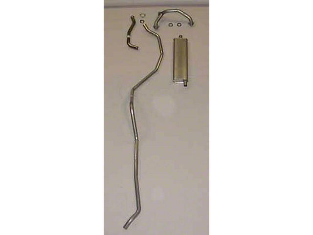 El Camino Exhaust Systems, Complete, 283 8 Cyl Single Exhaust, Includes Intermediate E, 1959-1960