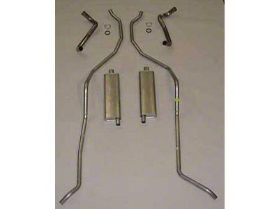 El Camino Exhaust Systems, Complete - 8 Cyl 348 Hi Perf With 2.5 Dual Exhaust Aluminum, 1959-1960