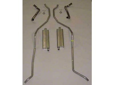 El Camino Exhaust Systems, Complete - 8 Cyl 348 Hi Perf With 2.5 Dual Exhaust Aluminum, 1959-1960