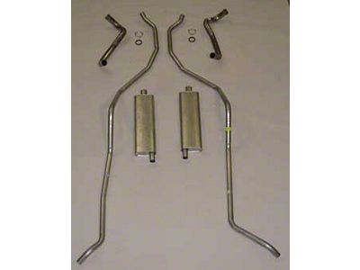 El Camino Exhaust Systems, Complete, 8 Cyl 348 Hi Perf With2.5-2 Dual Exhaust Stainless Steel, 1959-1960