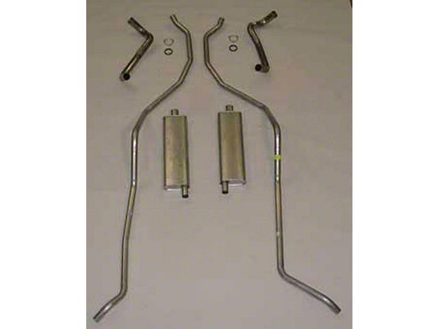 El Camino Exhaust Systems, Complete, 8 Cyl 348 Hi Perf With2.5-2 Dual Exhaust Stainless Steel, 1959-1960