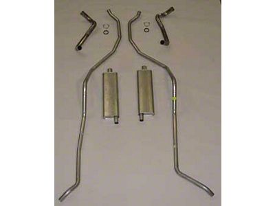 El Camino Exhaust Systems, Complete, 8 Cyl 348 Hi Perf With2.5-2 Dual Exhaust Stainless Steel, 1959-1960