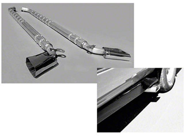 El Camino Exhaust Systems Aluminized Steel Sidepipes With Chambered Mufflers, 1978-1987