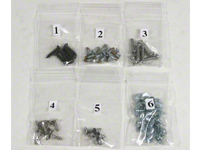El Camino Exterior Screw Kits 62 Pieces, 1966