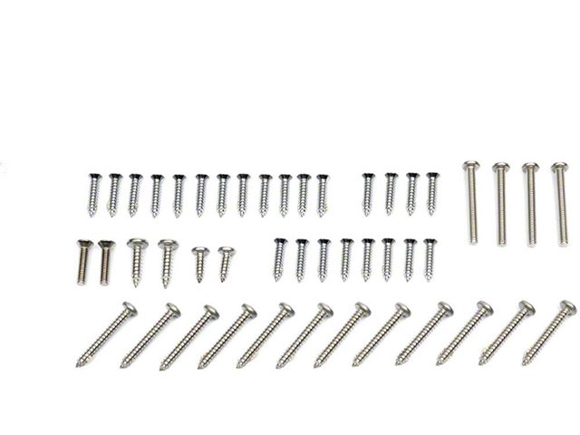 El Camino Exterior Screw Kits Laguna, 46 Pieces, 1973-1977