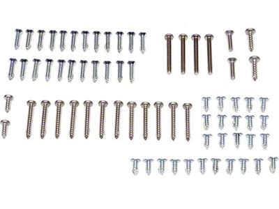 El Camino Exterior Screw Kits Laguna With Wheel Well, 72 Pieces, 1973-1977