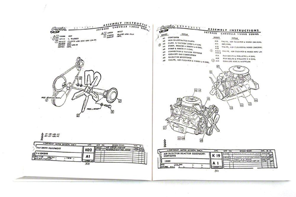 Ecklers 1966 Chevy Chevelle Factory Assembly Manual