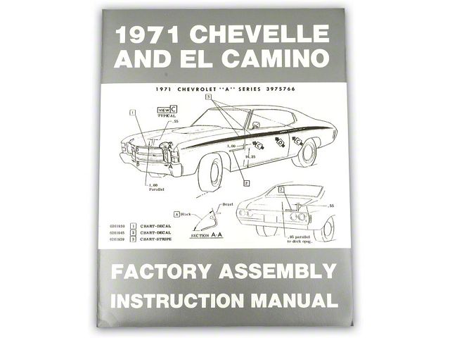 1971 Chevy Chevelle Factory Assembly Manual