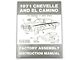 1971 Chevy Chevelle Factory Assembly Manual