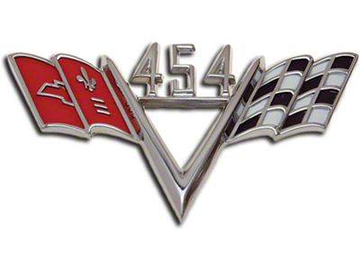 El Camino Fender Emblem, 454 V With Flags, 1965-1967