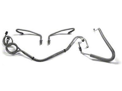 El Camino Front Brake Line Set, Power Disc, OE Steel, 1971-1972