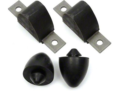 Front Control Arm Bumpers, Rubber 59-60 Lowers & Uppers Kit
