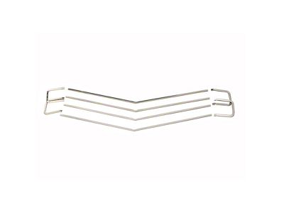 El Camino Front Grille Moldings, Show Quality Reproduction,1970