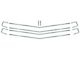 El Camino Front Grille Moldings, Show Quality Reproduction,1970