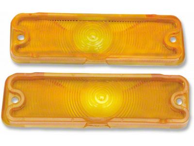 El Camino Front Turn Signal & Parking Lamp Lens, In Bumper,1966