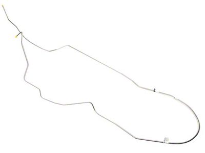 El Camino Fuel Return Line, Non Fuel Injection, One Piece 1/4 Inch, Stainless Steel, 1983-1987
