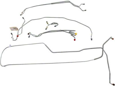 El Camino Full Brake Line Set, Manual Drum, OE Steel, 1969-1972