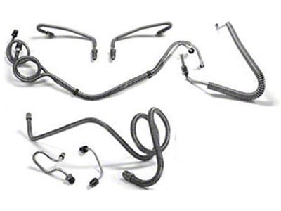 El Camino Full Brake Line Set, Power Disc, Stainless Steel,1970