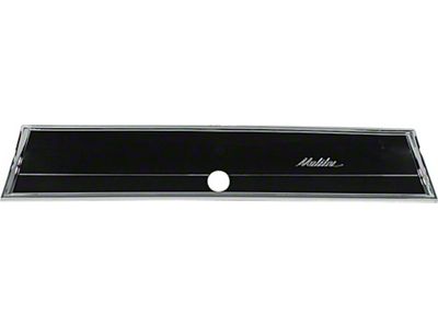 El Camino Glove Box Name Plate, Malibu, 1966
