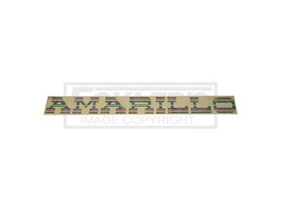 El Camino Gmc Amarillo Tailgate Decals Charcoal & Red, 1981-1982