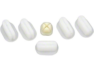 Grill Retainers 78-81 Set 5-oval 1-square