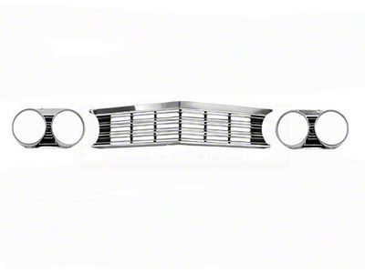 El Camino Grille And Headlight Bezel Kit, Standard, 1967