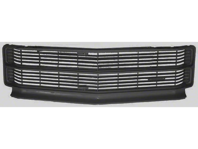 El Camino Grille, SS, Black, 1971