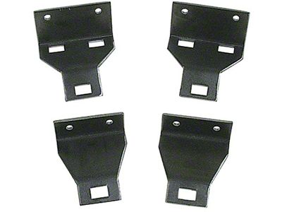 El Camino Headlight Bezel & Grille Mounting Brackets, Lowers, 1969